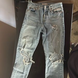 Levi’s distressed jeans